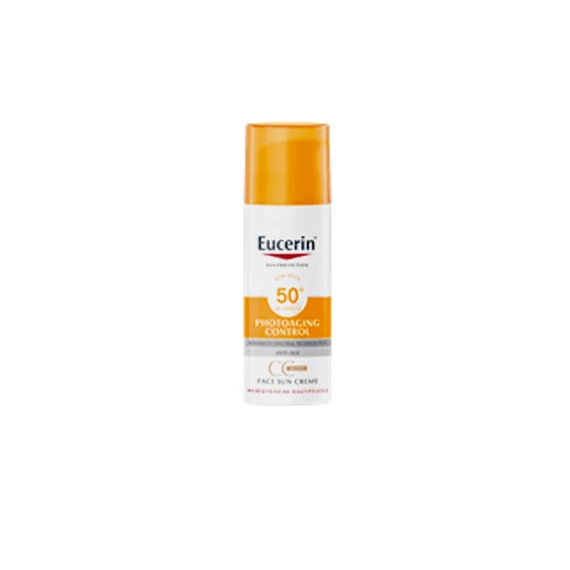 Eucerin Sun napozó arckrém FF50+ színezett medium (50ml)