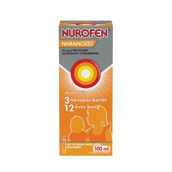 Nurofen  20mg/ml belsől.szuszpenzió gyerm.narancs (100ml)