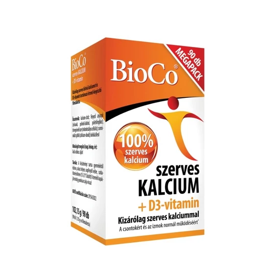 BioCo Szerves Kalcium D3 vitamin filmtabletta (90x)