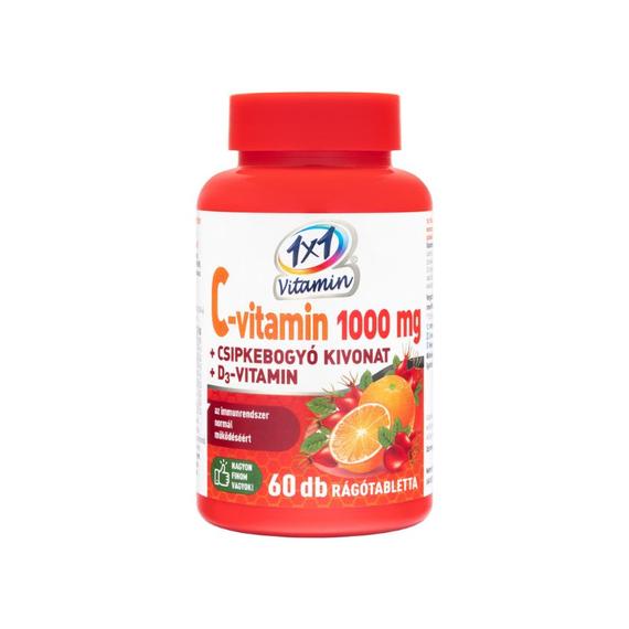 VitaPlus 1x1 Vitaday C1000 D3 rágótbl. (60x)
