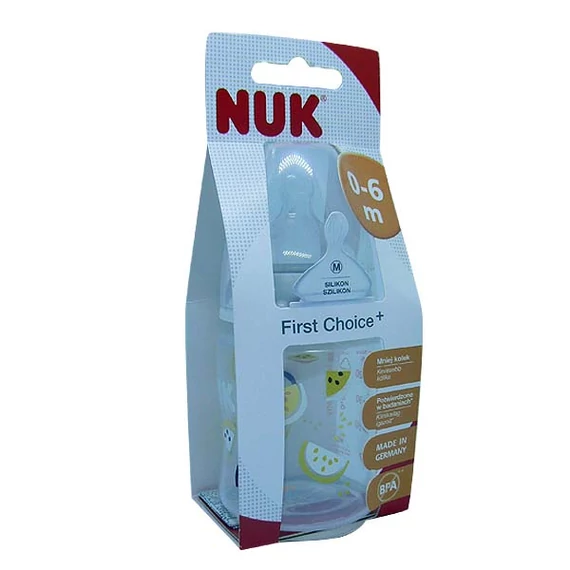 Nuk cumisüveg műanyag First Choice szil. cumival (150ml)