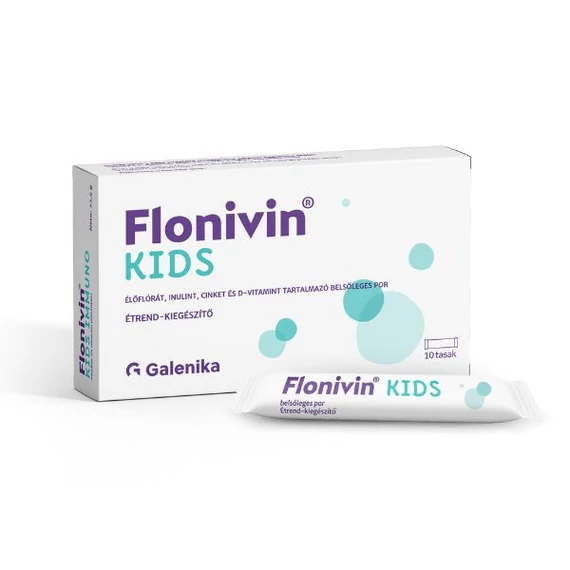 Flonivin KIDS élőflóra Cink D3 por (10x)