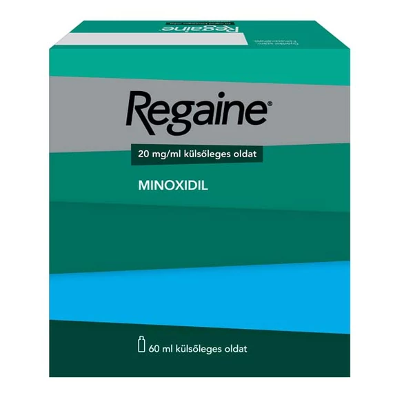 Regaine 20 mg/ml oldat külsőleges gyerekbizt. kupa (60ml HDPE tartály)