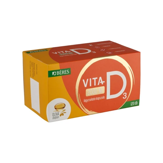 Béres Vita-D3 2000NE lágyzselatin kapszula (120x)