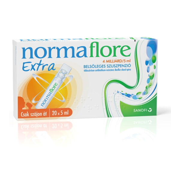 Normaflore Extra 4 milliárd/5 ml belsőleges szuszp (20x5ml tartályban)