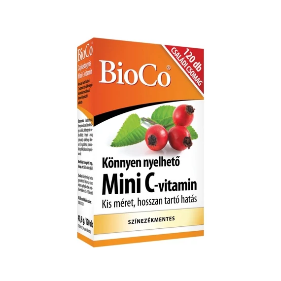 BioCo Mini C-vitamin retard tabletta csipkebogyós (120x)