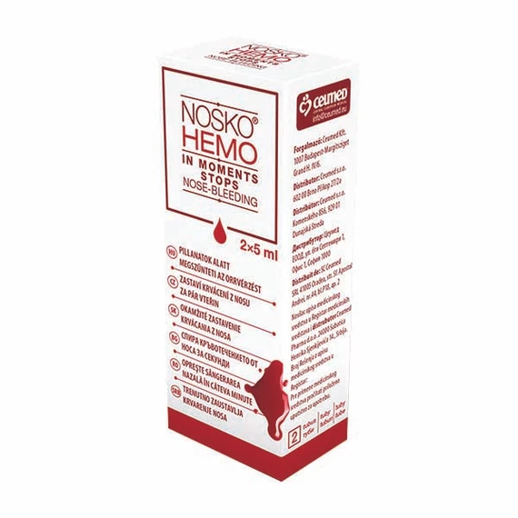 Nosko Hemo vérzéscsillapító orrgél (2x5ml)