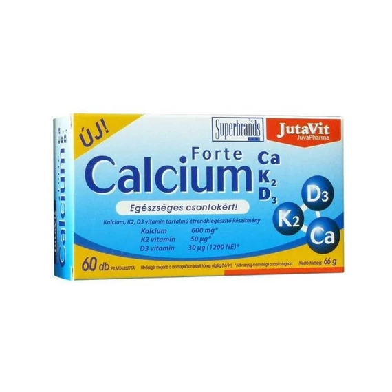 Jutavit Calcium Forte+K2+D3 tabletta (60x)
