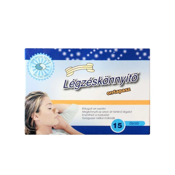 Sunmoon Légzéskönnyítő orrtapasz (15x)