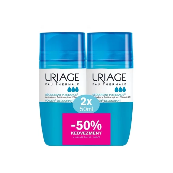 Uriage deo golyós intenzív izzadásgátló DUO (50ml+50ml)