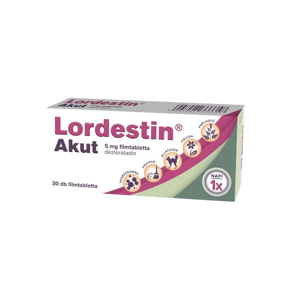 Lordestin Akut 5 mg filmtabletta (30x)
