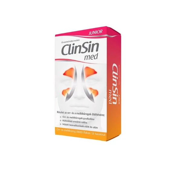 ClinSin Med Junior orr/melléküreg öbl.készlet (flakon+16tasak)