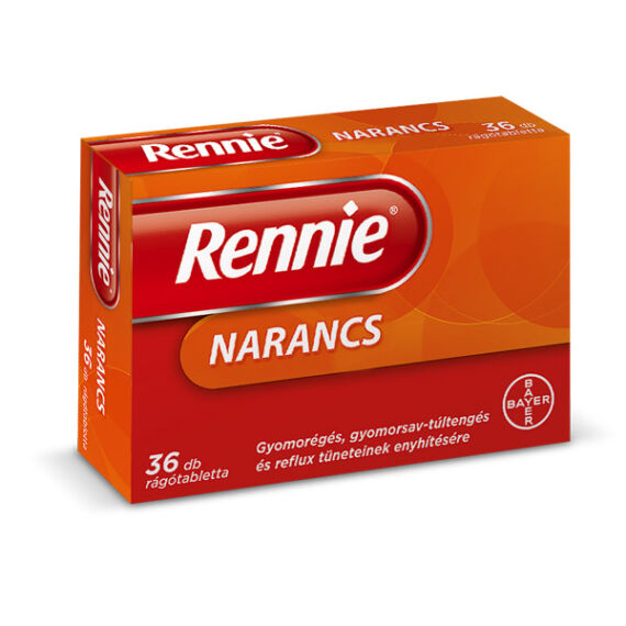 Rennie rágótabletta Narancs (36x)