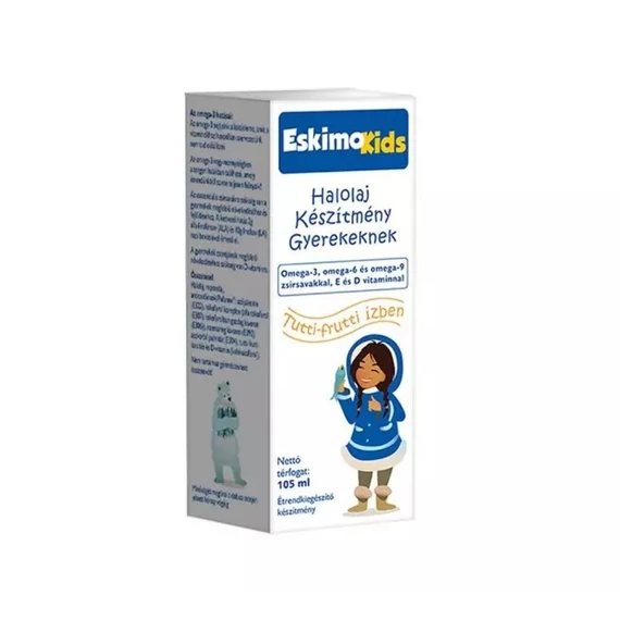 Eskimo Kids étrendkiegészítő olaj Tutti-frutti (105ml)