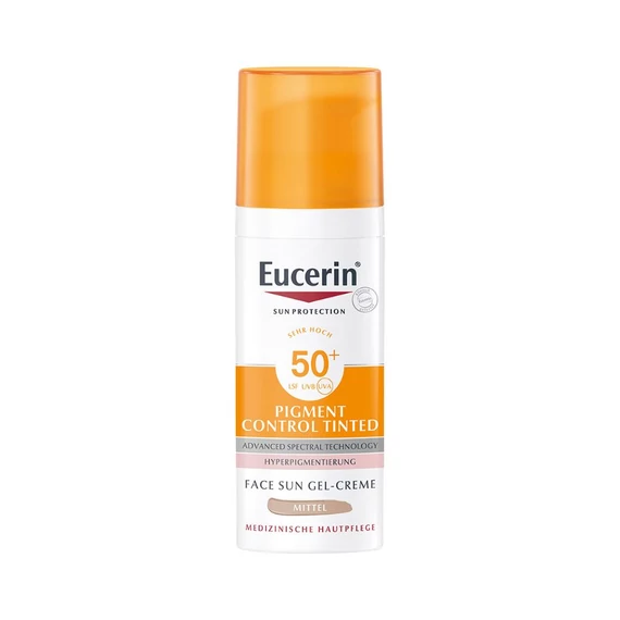 Eucerin Sun Pigment Control Színezett napozó fluid arcra medium SPF50+ (50ml)