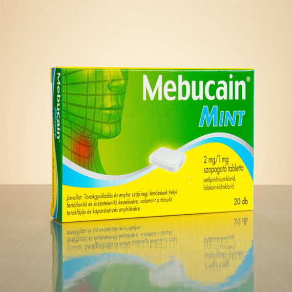 Mebucain Mint 2mg/1mg szopogató tabletta (20x)