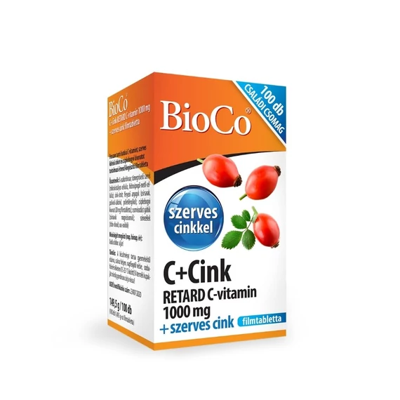 Bioco C+Cink Retard C 1000mg filmtabletta (100x)