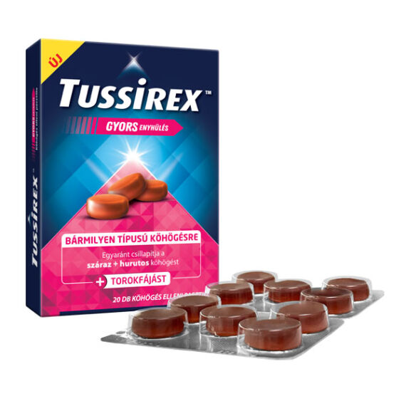 Tussirex pasztilla köhögés ellen (20x)