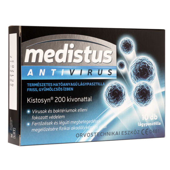 VitaPlus Medistus Antivirus pasztilla gyümölcs íz (10x)