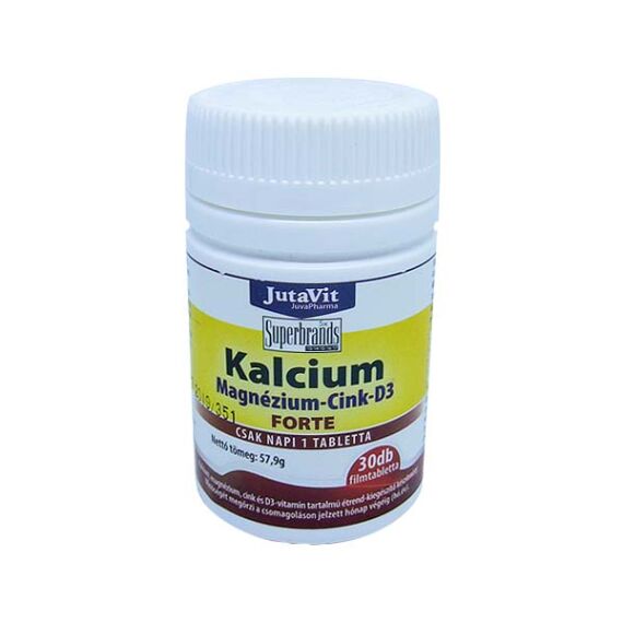 JutaVit Calcium+Magnézium+Cink tabletta forte (30x)