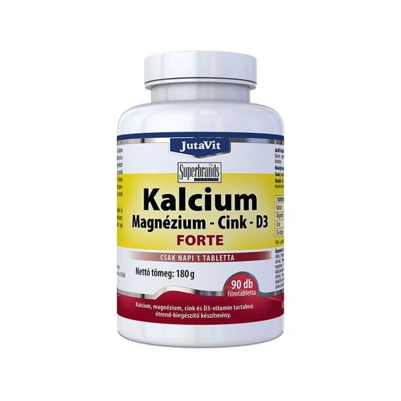 JutaVit Calcium+Magnézium+Cink tabletta forte (90x)