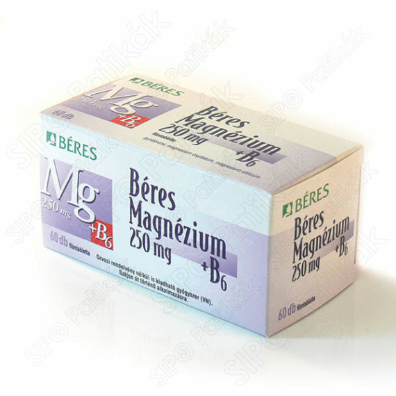 Béres Magnézium 250 mg+B6 filmtabletta (60x)