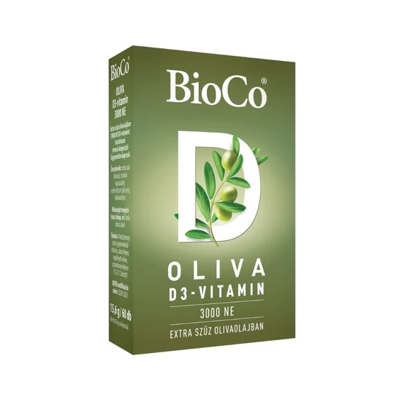 BioCo Oliva D3 3000NE lágy kapszula (60x)