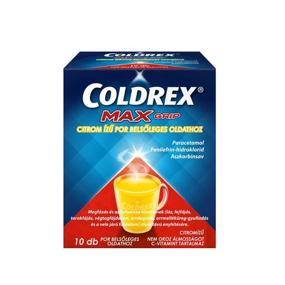 Coldrex MaxGrip citrom ízű por belsőleges oldathoz (10x)