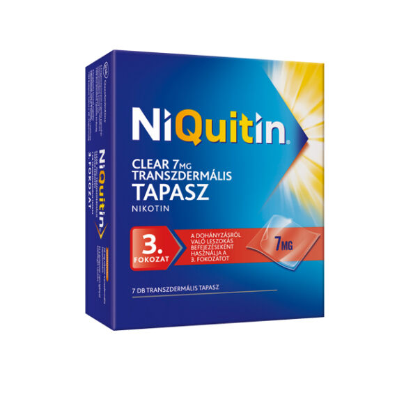 NiQuitin Clear  7 mg transzdermális tapasz (7x)