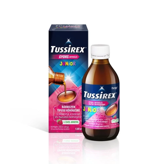 Tussirex Junior szirup köhögésre (120ml)