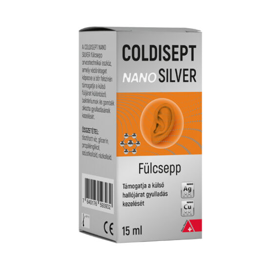 Coldisept NanoSilver fülcsepp (15ml)