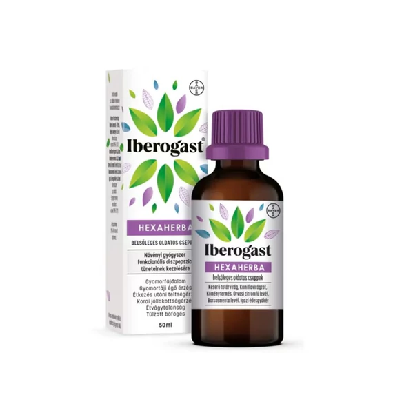 Iberogast Hexaherba belsőleges oldatos cseppek (50ml)
