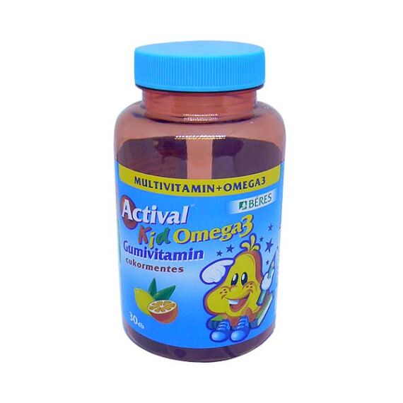 Actival Kid gumivitamin Omega-3 gumitabletta (30x)