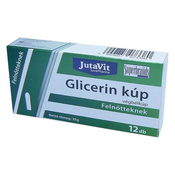 Jutavit Glicerin végbélkúp Felnőtteknek (12x)