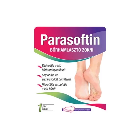 Parasoftin bőrhámlasztó zokni