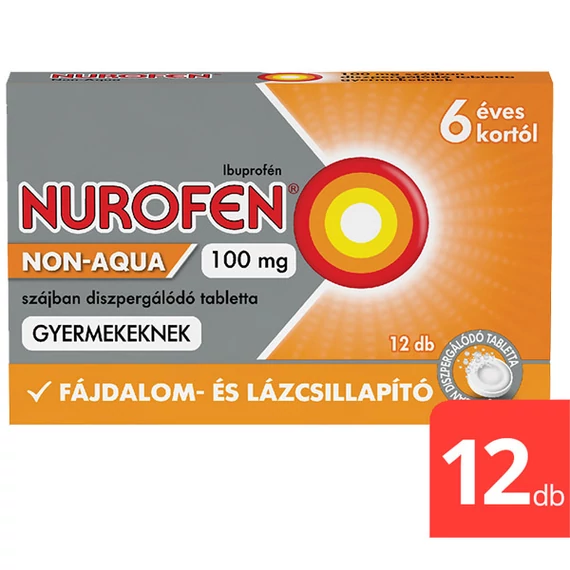 Nurofen Non-Aqua 100mg szájban diszp.tabl.gyermek (12x)