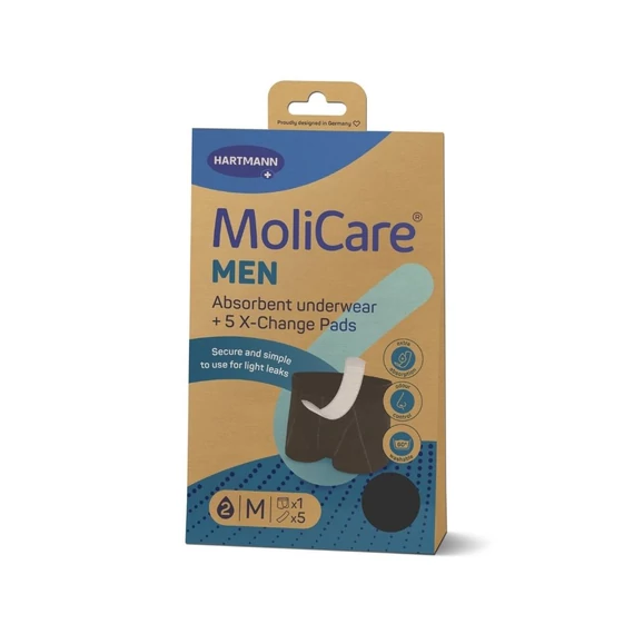 MoliCare nedvszívó mosható alsónemű M férfi +5 betét (1x)