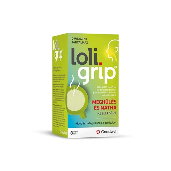 Loligrip 500mg/200mg/25mg por belsőleges oldathoz (8x)