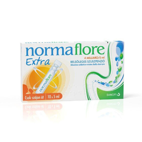 Normaflore Extra 4 milliárd/5 ml belsőleges szuszp (10x5ml tartályban)