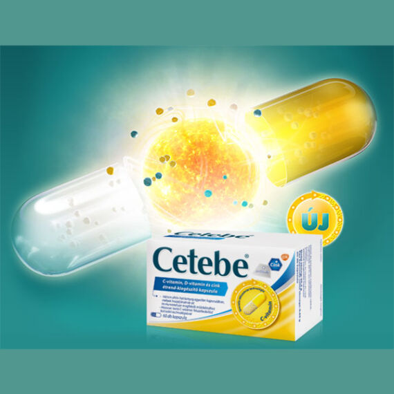 Cetebe C-vitamin+ cink+ D-vitamin kapszula (60x)