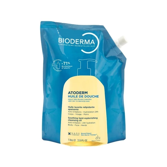 Bioderma Atoderm olajtusfürdő öko-utántöltő (1000ml)