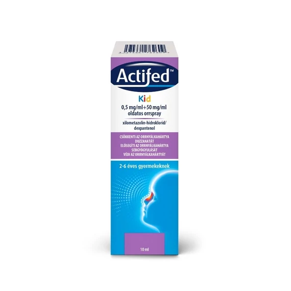Actifed Kid 0,5 mg/ml+50 mg/ml oldatos orrspray (1x10ml)
