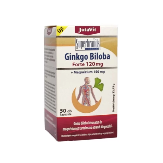JutaVit Ginkgo Biloba Forte 120mg+Mg 150mg kapszul (50x)