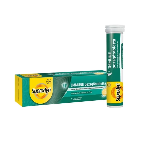 Supradyn Immune pezsgőtabletta narancs ízű (15x)