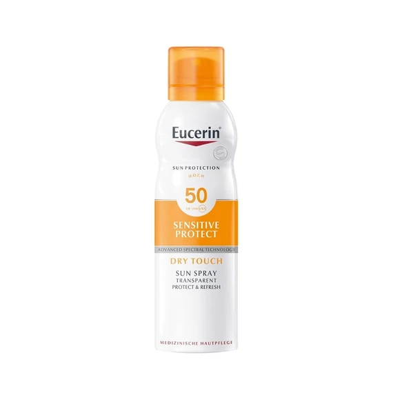 Eucerin Sun Sensitive Protect Színtelen napozó aerosol spray SPF50+ (200ml)