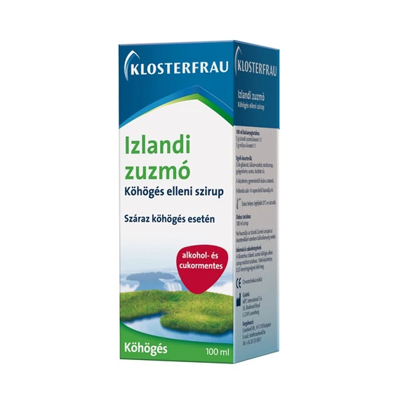 Klosterfrau Izlandi zuzmó szirup köhögés ellen (100ml)