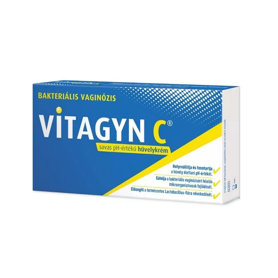 Vitagyn C hüvelykrém + 6 applikátor (30g)