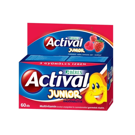 Actival Junior rágótabletta (60x PE tartályban)