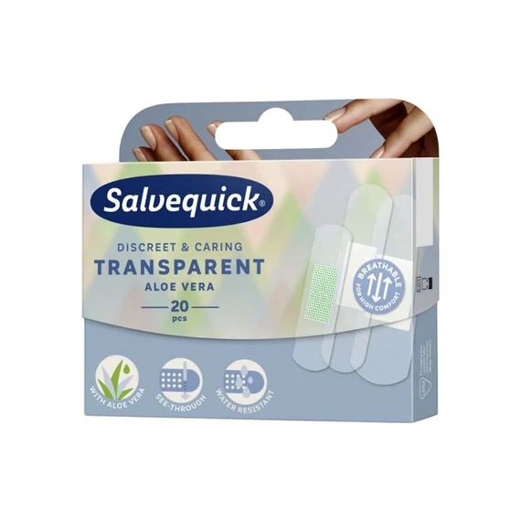 Salvequick sebtapasz átlátszó aloés (20x)