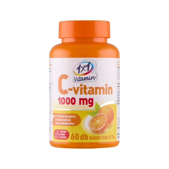 VitaPlus 1x1 Vitaday C1000 narancs ízű rágótabletta (60x)